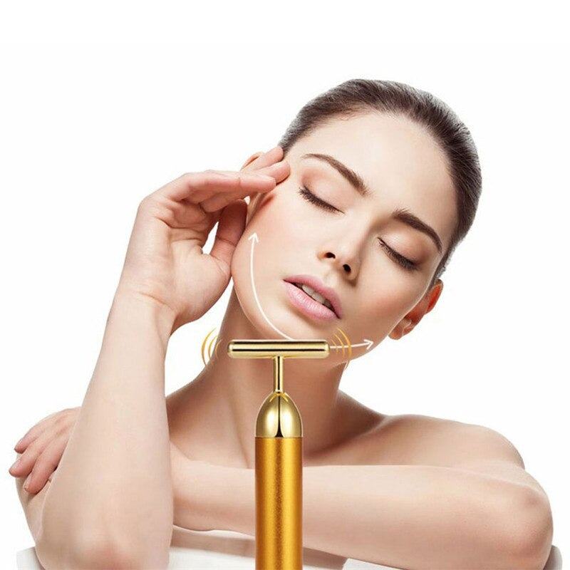 Radiant Gold Facial Massager Roller