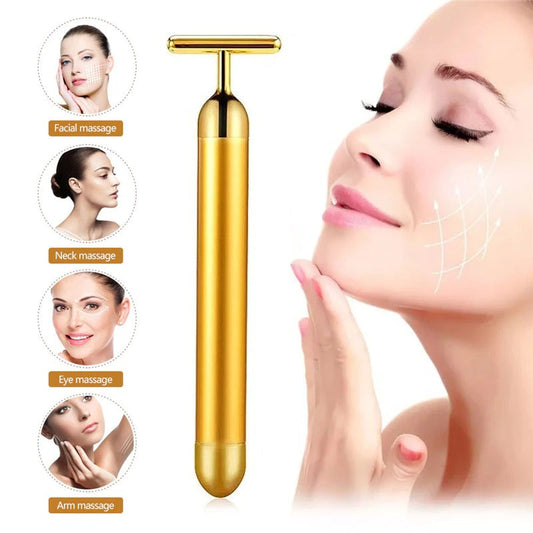 Radiant Gold Facial Massager Roller